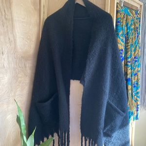 Steve Madden Oversized Scarf | Winter Scarf | Black | NWT